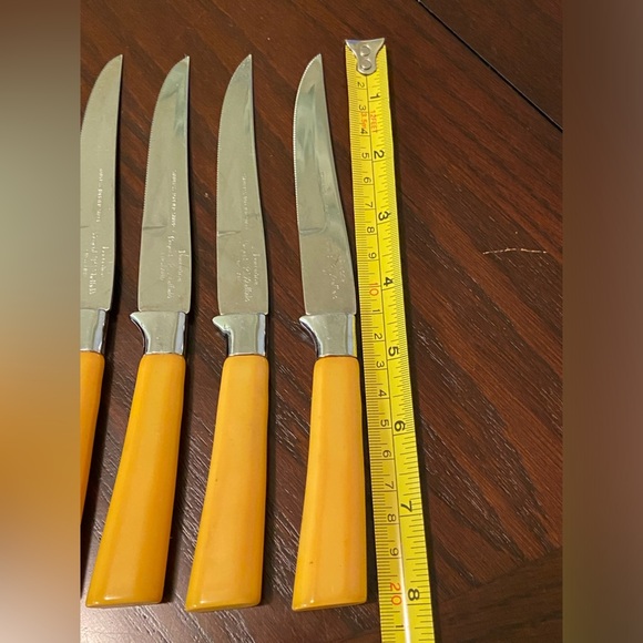 Vintage BAKELITE LOT 6 KNIVES DEEREDGE Regent SHEFFIELD ENGLAND Forever Sharp - Picture 7 of 10